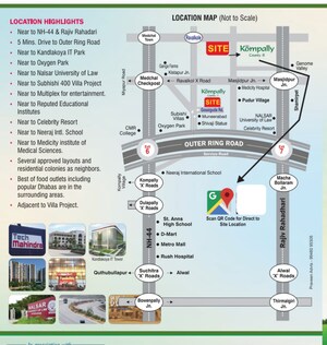  Plot – Exterior View View at Kompally - for Sale