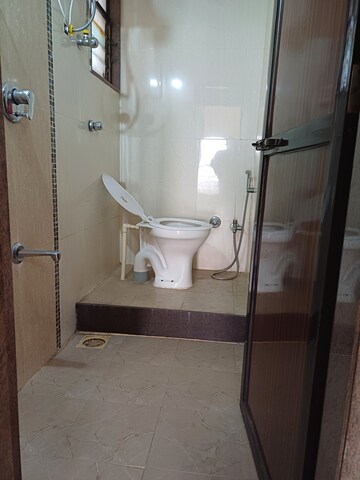 Bathroom in 2 BHK Apartment at Trishul Patel Heights, Ghansoli – for Rent