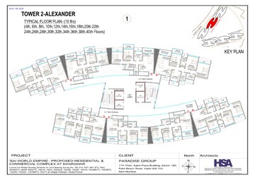 Floor Plan in 3 BHK Apartment at Paradise Sai World Empire, Kharghar – for Sale