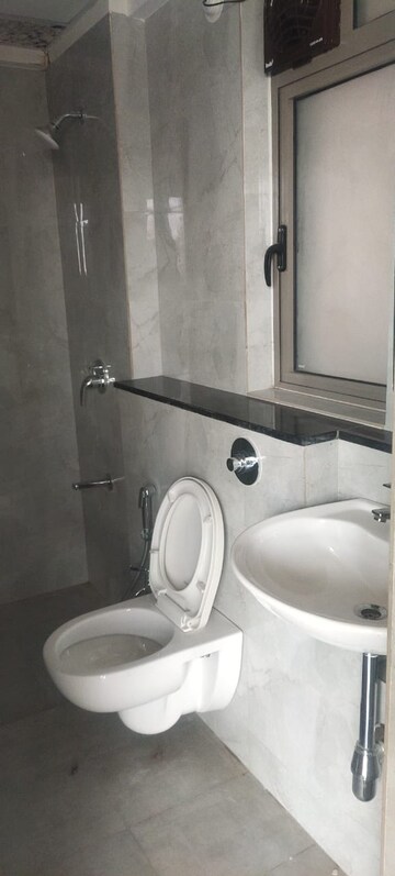 Bathroom in 2 BHK Apartment at Sheth Irene, Malad West – for Rent