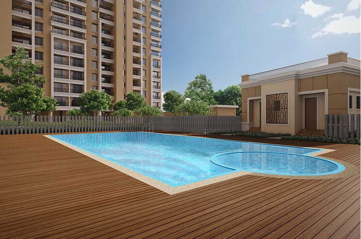 Swimming Pool, nyati-elysia 3 Bedroom 1300 Sq.Ft. Apartment In Kharadi Pune 8773794