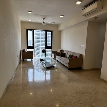 Living Room in 3 BHK Apartment at Lodha The Park Side, Kamala Mill – for Rent