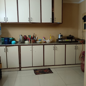 Kitchen in 3 BHK Builder Floor at Boutique Residential Apartments C-220, Sarvodaya Enclave – for Rent