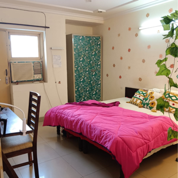 Bedroom in 3 BHK Builder Floor at Boutique Residential Apartments C-220, Sarvodaya Enclave – for Rent
