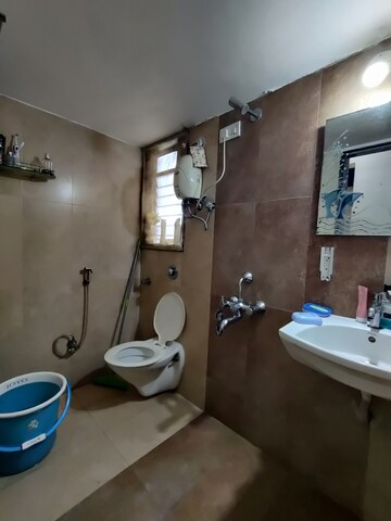 Bathroom in 2.5 BHK Apartment at Raj Horizon, Mira Road East – for Rent