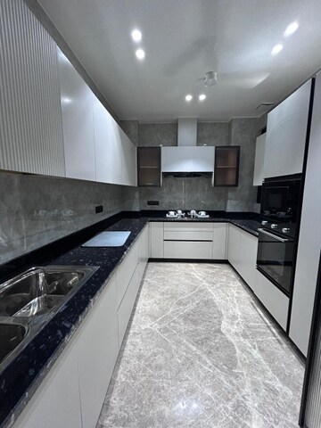 Kitchen in 4 BHK Builder Floor at New Friends Colony – for Rent