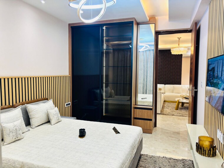 Bedroom, trishla-city 3 Bedroom 1770 Sq.Ft. Apartment In Patiala Road Zirakpur 8774277