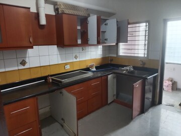 Kitchen in 3 BHK Apartment at Sarvashri Krishna Gardenia, Dollars Colony – for Rent