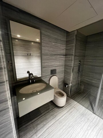 Bathroom in 4 BHK Apartment at Lodha The World Towers World One Tier 2, Worli – for Rent