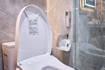 Bathroom in  Office Space at Kanakia Spaces Wall Street, Andheri East – for Rent
