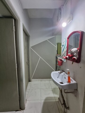 Bathroom in 1 BHK Apartment at Rahul Atul Nagar CHS, Warje – for Rent
