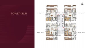 Master Plan in 4 BHK Apartment at Raghava Cinq, Financial District – for Sale