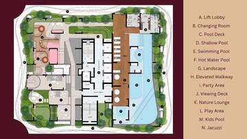 Master Plan in 4 BHK Apartment at Raghava Cinq, Financial District – for Sale