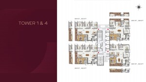 Master Plan in 4 BHK Apartment at Raghava Cinq, Financial District – for Sale