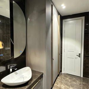 Bathroom in 4 BHK Builder Floor at Ansal Sushant Lok I, Sector 43 – for Sale