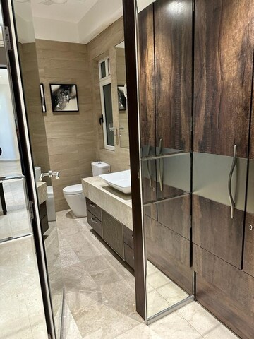 Bathroom in 3 BHK Apartment at Indiabulls Sky Forest, Lower Parel – for Rent