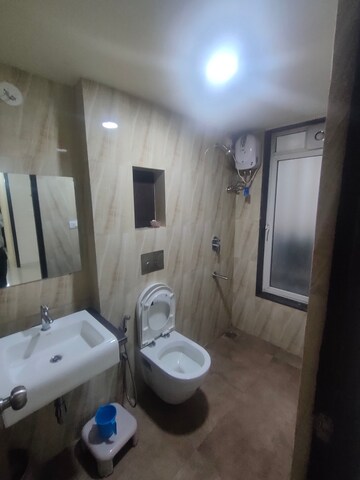 Bathroom in 1 BHK Apartment at Lodha Crown Quality Homes, Majiwada – for Rent