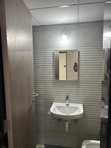 Bathroom in 1 BHK Apartment at Paranjape Trident Towers, Wakad – for Rent