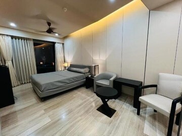 Living Room in 3 BHK Apartment at Lodha World Crest, Worli – for Rent