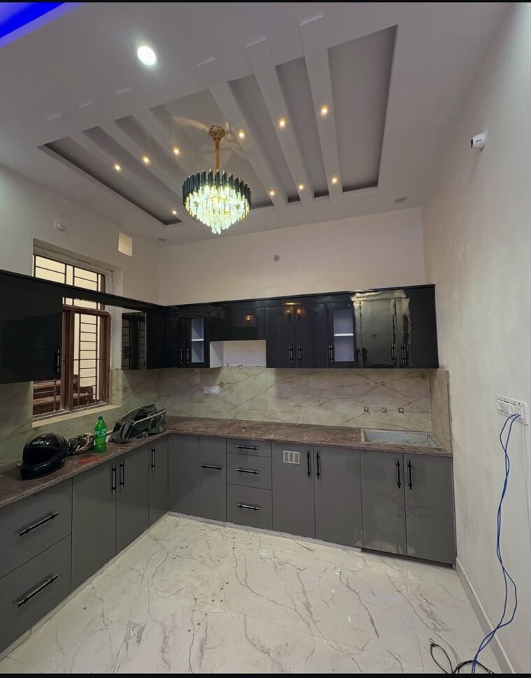 Kitchen, railway colony 3 Bedroom 1100 Sq.Ft. Villa In Railway Colony Palakkad 8775109