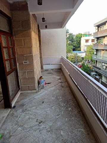 Balcony in 3 BHK Builder Floor at Malviya Nagar – for Rent