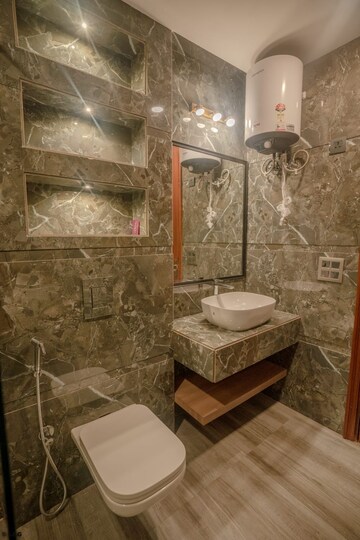 Bathroom in 4 BHK Builder Floor at Sushant Lok 2, Sector 57 – for Sale