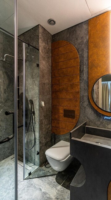 Bathroom in 4 BHK Apartment at Lodha The World Towers World One Tier 2, Worli – for Rent