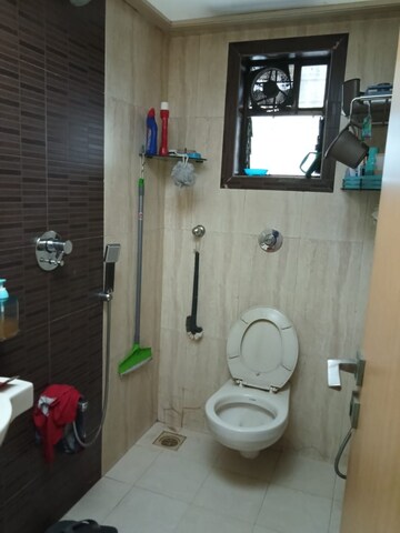 Bathroom in 2 BHK Apartment at Trishul Patel Heights, Ghansoli – for Rent