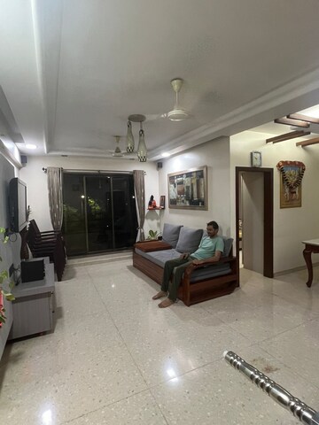 Living Room in 2 BHK Apartment at Trishul Patel Heights, Ghansoli – for Rent