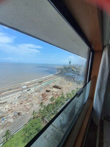 Balcony in 3 BHK Apartment at Samudra Mahal, Worli – for Rent