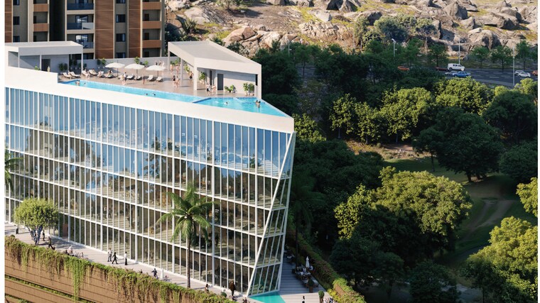 Exterior View, srias-iwa 4 Bedroom 3620 Sq.Ft. Apartment In Nanakramguda Hyderabad 8775397