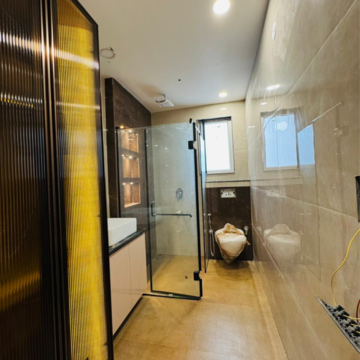 Bathroom in 4 BHK Builder Floor at Ansal API Esencia, Sector 67 – for Sale