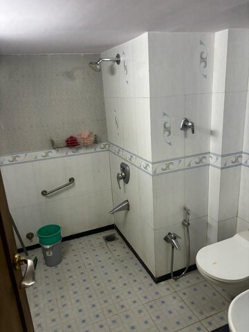 Bathroom in 2 BHK Apartment at Gulmohar Heights Vile Parle West, Vile Parle West – for Rent