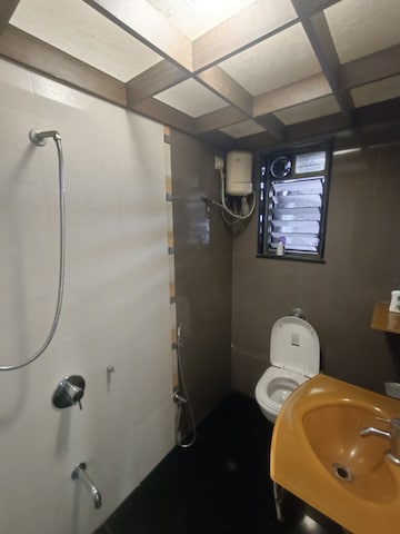 Bathroom in 2 BHK Apartment at Gajra Vignahar Heights, Nerul – for Rent