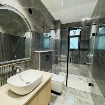 Attached Bathroom in 4 BHK Builder Floor at Ansal API Esencia, Sector 67 – for Sale