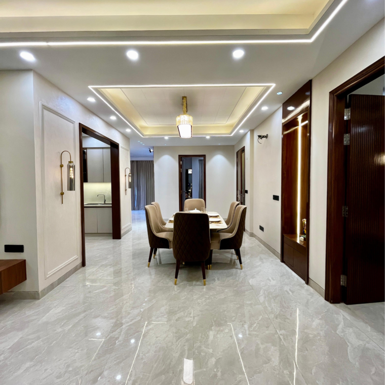 Living Room, ansal-api-esencia 4 Bedroom 300 Sq.Yd. Builder Floor In Sector 67 Gurgaon 8775638