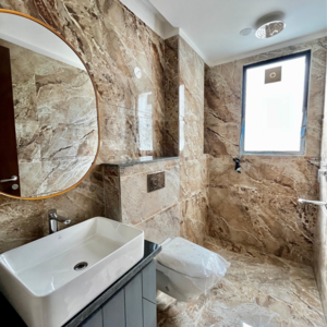 Bathroom in 4 BHK Builder Floor at Ansal API Esencia, Sector 67 – for Sale