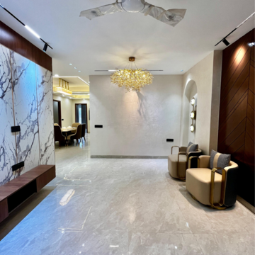 Living Room in 4 BHK Builder Floor at Ansal API Esencia, Sector 67 – for Sale