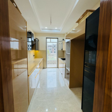 Kitchen in 3 BHK Builder Floor at Versalia WoodWinds, Sector 67a – for Sale