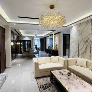 Living Room in 4 BHK Builder Floor at Versalia WoodWinds, Sector 67a – for Sale