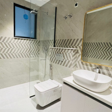 Bathroom in 4 BHK Builder Floor at Versalia WoodWinds, Sector 67a – for Sale