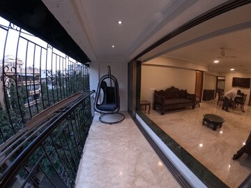 Balcony in 3 BHK Apartment at Khar West – for Rent