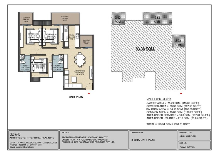 undefined, harahua 3 Bedroom 1380 Sq.Ft. Apartment In Harahua Varanasi 8776065