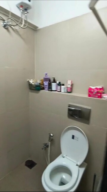 Attached Bathroom in 1 BHK Apartment at Je And Vee Om Trimurti, Malad East – for Rent