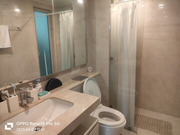 Bathroom in 2 BHK Apartment at Hiranandani Atlantis, Powai – for Rent