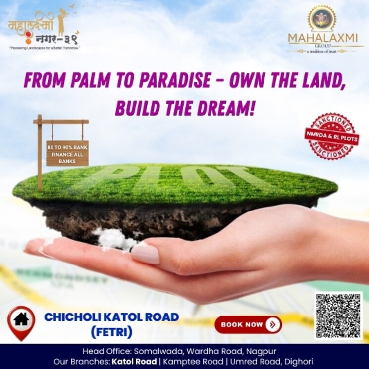 Exterior View, mahalaxmi-nagar-39  1600 Sq.Ft. Plot In Katol rd Nagpur 8776266