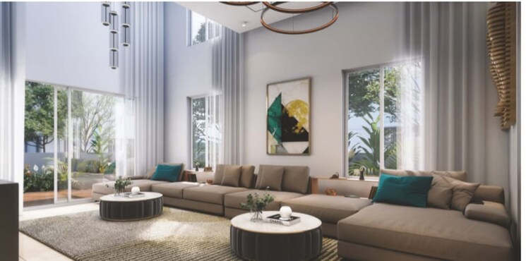 Living Room, vertex-kingston-park 4 Bedroom 4372 Sq.Ft. Villa In Nallagandla Hyderabad 8776215