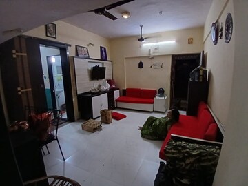 Living Room in 2.5 BHK Apartment at Aakashganga CHS, Kopar Khairane – for Rent