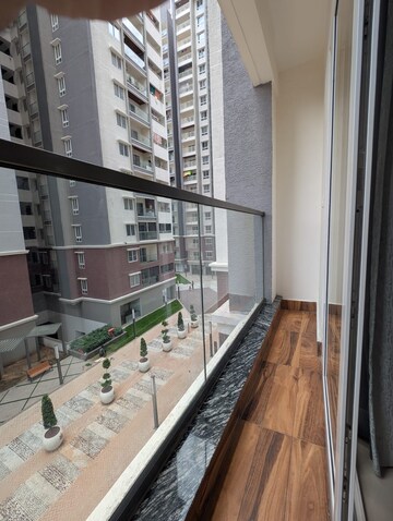 Balcony in 3.5 BHK Apartment at Sumadhura Horizon, Kondapur – for Rent
