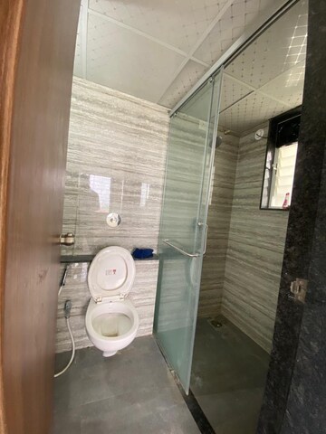 Attached Bathroom in 2 BHK Apartment at Sukhwani Skylines, Wakad – for Rent